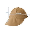 thumbnail image 4 of Spencer Sun Hats for Women Wide Brim Beach Hat Ponytail Summer UV Foldable Vacation Essentials Outdoor Sports Cap, Khaki, 4 of 10