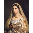 thumbnail image 2 of Raphael 12x14 White Modern Wood Framed Museum Art Print Titled - Woman with a veil, 2 of 4