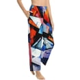 thumbnail image 6 of Salouo Abstract Cubist Printer Print Women's Pajama Pants Casual Loose Sweatpants PJs Flowy Pants Drawstring Palazzo for Women Wide Leg Pants Lounge Pajama -Medium, 6 of 8