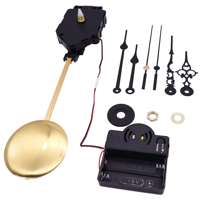 MasteelfCA 1 Set Sweeping Pendulum Movement DIY Music Box Clock Repair Kit No Battery