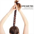 thumbnail image 2 of Paquete de 2 Coleteros Elásticos Rubios de 71 cm para el Cabello, Lazos para el Cabello Sin Trenzas para Mujeres, Coleteros, Bandas para el Cabello, 2 of 5