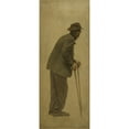 thumbnail image 2 of Fernand Pelez 12x24 Gold Ornate Framed and Double Matted Museum Art Print Titled - Bite of Bread; Old Man Based on Canes (1904), 2 of 4