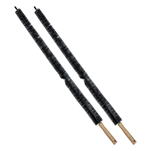 Kit de limpieza de ventilación para secadora ZHJISHGUO, cepillo de pelusa largo y flexible, x2