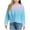 Blue 2, variant on Girls Tie Dye Sweatshirt Casual Twist Front Long Sleeve Crop Pullover Kids Spring Fall Daily Clothes