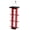 Black/Bright Red, variant on Amish-Made Hanging Finch Feeder, Eco-Friendly Poly Lumber Black/Bright Red