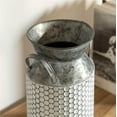 thumbnail image 6 of Vintiquewise 11-Inch Vintage Farmhouse Decorative Milk Bucket Vase - Rustic French Country Decor Jug with Handles for Flowers Shabby Chic Centerpiece Table Decor Garden Accent Primitive Tin Holder, 6 of 7