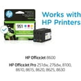 thumbnail image 2 of HP 951 Cyan, Magenta, Yellow Ink Cartridges (3 pack)| Works with HP OfficeJet 8600, HP OfficeJet Pro 251dw, 276dw, 8100, 8610, 8620, 8630 Series | Eligible for Instant Ink | CR314FN, Combo 3-Pack, 2 of 10