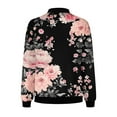 thumbnail image 4 of Goodtrade8 Jackets for Women Zip up Bomber Jacket Pocket Printed Casual Womens Tops, 4 of 5