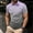 Purple, variant on ZZwxWA Men's Henley Shirts Short Sleeve Gradient Color V Neck Button Down Gym Workout Tops 2025 Mens Resort Wear