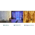 thumbnail image 2 of 10 X 10FT 300LEDs Curtain String Lights Curtain Fairy Lights Copper Wire Waterfall Lights with 4 Music & 8 Lighting Modes Remote Control for Wedding Party Home Christmas Decorative Hanging Lights, 2 of 9