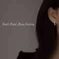 thumbnail image 2 of 925 Sterling Silver Small Pearl Hoop Earrings for Women, 2 of 8