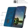 thumbnail image 2 of Case for Motorola Edge 2024 Case Wallet Black with Strap Lanyard, Motorola Moto Edge 2024 Phone Case Leather with Card Holder Shockproof Flip Cover Heavy Duty (Blue), 2 of 15