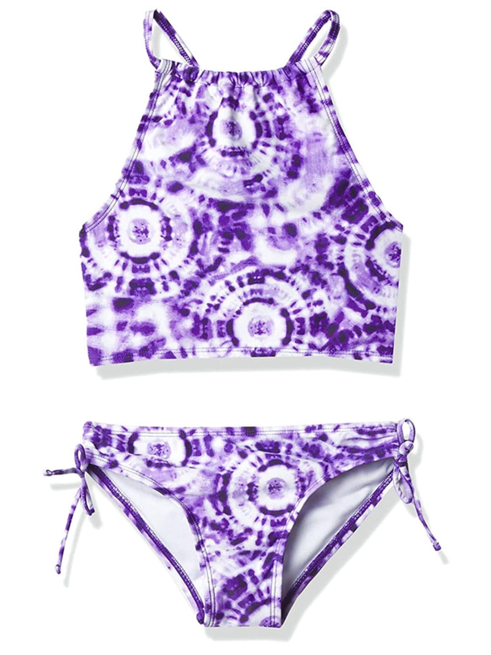 SYPNOS Girls Tie Dye Two Pieces Tankini Swimsuit 7-13Y Child Drawstring ...