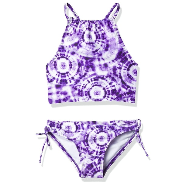 SYPNOS Girls Tie Dye Two Pieces Tankini Swimsuit 7 13Y Child Drawstring sypnos-girls-tie-dye-two-pieces-tankini-swimsuit-7-13y-child-drawstring