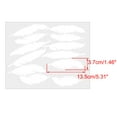 thumbnail image 2 of Calcomanías de Pared Desmontables y Autoadhesivas en Forma de Pluma de Unique Bargains Decoración Perfecta para Oficina y Sala de Estar Blanca 12pcs, 2 of 7