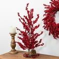 thumbnail image 2 of Northlight Berries Artificial Christmas Twig Tree - 23.5"  - Brown and Red - Unlit, 2 of 5