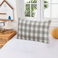 thumbnail image 4 of PONPRNGY Soft and Light Cotton Easy Care Standard Checkered Pillow Cover 1 Count, 20"x30", 4 of 6