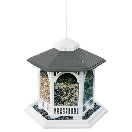 Bird Gazebo - NA6262 Audubon Hopper Deluxe Gazebo Wild Bird Feeder, Whimsical Gazebo Design By Woodlink