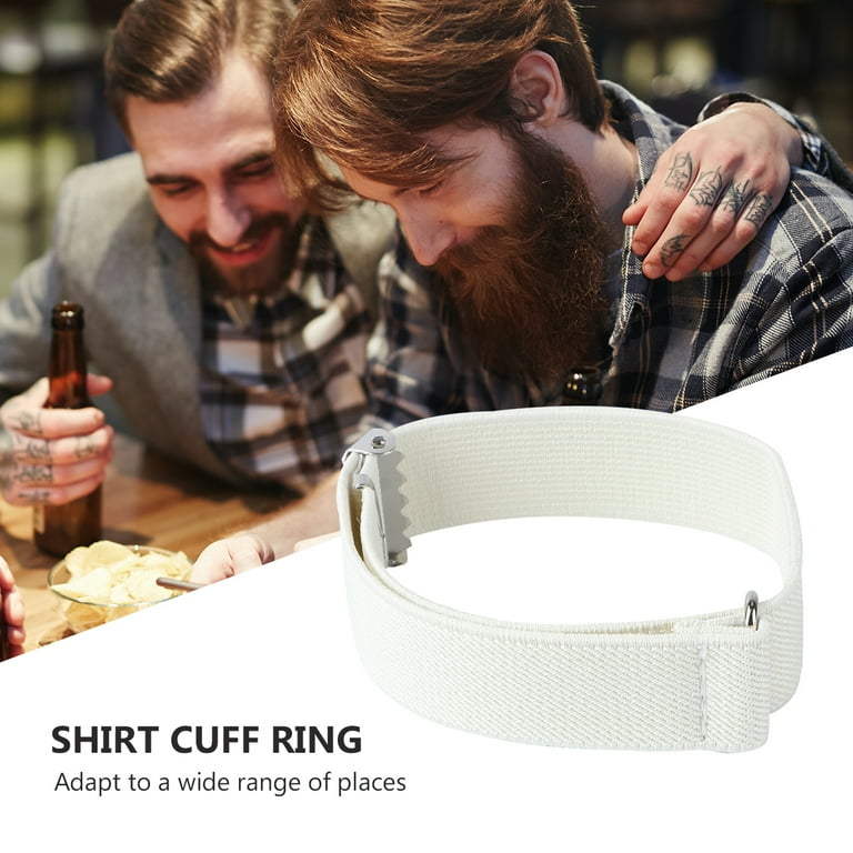 2 Pairs Full Matching Armband Simple Elastic Armlet Unisex Armband for Women Men