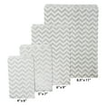 thumbnail image 4 of 50 Qty 4" x 6" Decorative Flat Paper Gift Bags - Silver Chevron Pattern on White Kraft Bags - for Sales/Treats/Parties Cookies/Gifts - N'icePackaging, 4 of 7