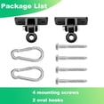 thumbnail image 4 of Celawork Heavy Duty Swing Hangers for Wooden Sets, 2PCS Black Swing Set Hardware for Playground Outdoor, 2400 lb Capacity, 4 of 6