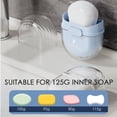 thumbnail image 3 of DODAMOUR 2 Pack Travel Soap Case, Portable Soap Container with Lid, Plastic Leakproof Bar Soap Holder Dish for Traveling, Camping, Gym, Bathroom (White, Blue), 3 of 6