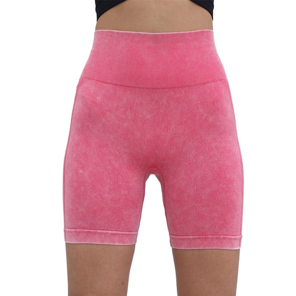 Women's Water Washed Scrub Pants Seamless High Waist Peach Lifting Jogging Fitness Yoga Pants