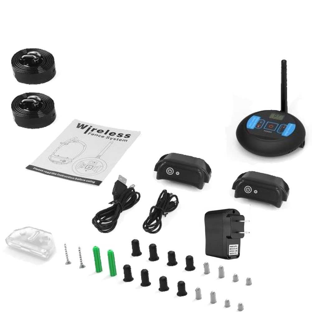Leke Remote Shock Training Collar Perimeter Pet Containment System Dog