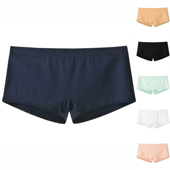 KIHOUT Men's Boxer Brief, Low Waist Comfort Soft Cotton Solid Color Moisture-Wicking Underwear, Assorted Multi Color