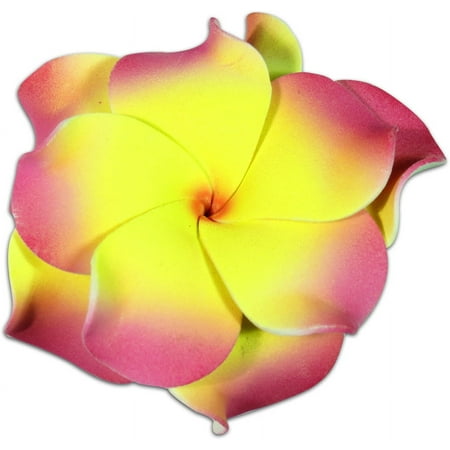 Hi Jewelry Double Foam Hair Clip - Pink and Yellow