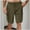 Army Green, variant on Mens Shorts Solid Color Straight Cargo Pants Multi Pockets Casual Shorts