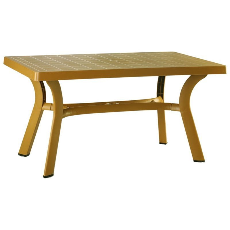 Compamia Sunrise Resin 55 in. Rectangle Patio Dining Table by Compamia