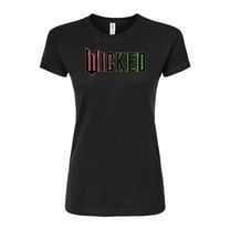Wicked - Theatrical Rainbow Logo - Juniors Fitted Graphic T-Shirt
