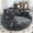 L1056-Dark Grey, variant on litvz 81.1in extra wide round boneless sofa oversized round chaise lounge comfy with 14 pillows for living room
