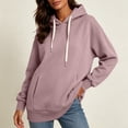 thumbnail image 2 of Tumotour Pullover Hoodies for Women'S Long-Sleeve Hooded Fall Sweatshirt with Pockets Athletic Workout Blouses, 2 of 8