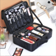 thumbnail image 3 of Bolsa de maquillaje de viaje grande, estuche de maquillaje profesional con espejo, bolsa organizadora de cosméticos impermeable con divisor ajustable, bolsa de almacenamiento de maquillaje portátil p Namotu CZMR-ST96, 3 of 7