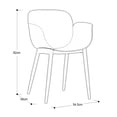 thumbnail image 3 of SILLA QUEEN BEIGE PATAS DE METAL MADERA, 3 of 3