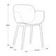 thumbnail image 3 of SILLA QUEEN BEIGE PATAS DE METAL MADERA, 3 of 3