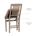 thumbnail image 5 of Linon Lafitte Folding Dining Chair, Set of 2, Graywash/Beige, 5 of 19