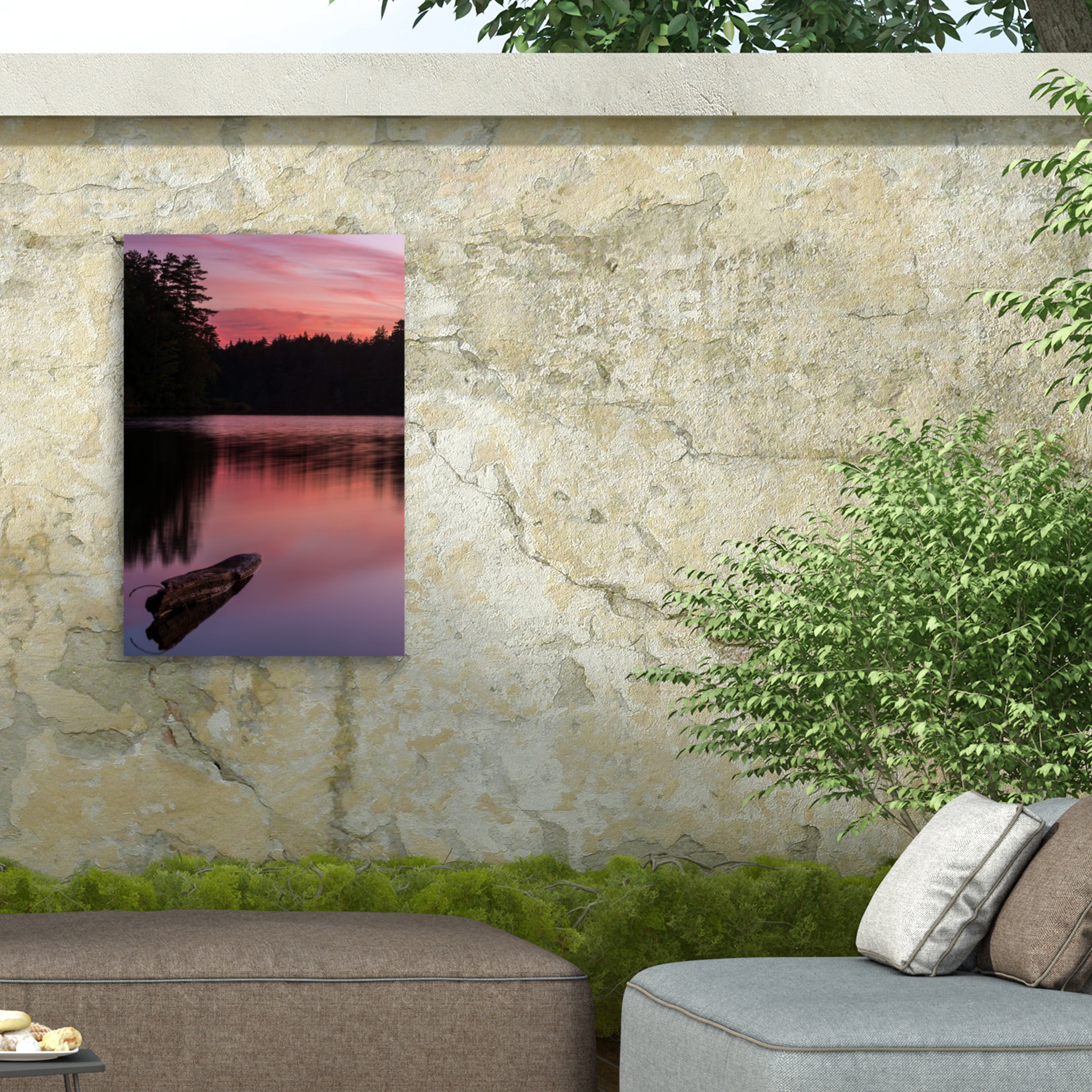 Brenda Petrella Photography LLC 'Evening Reflection' Outdoor Canvas 47x30