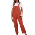 thumbnail image 1 of Moda mujer verano Casual Sexy manga corta Color sólido vendaje pantalones de pierna ancha monos Fridja alkflakhf36940, 1 of 4