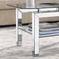 thumbnail image 6 of Glass Coffee Table for Livingroom and Waiting Area, 20"D x 40"W x 18"H, Featuring Mirrored Stainless Legs and Easy Assembly, 6 of 10