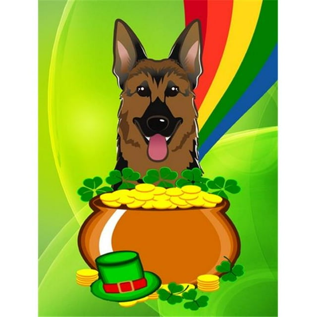 Carolines Treasures BB1955GF Berger Allemand St. Patricks Jour Drapeau Jardin