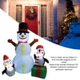 thumbnail image 4 of 6FT Christmas Inflatable Snowman with LED Lights, Weatherproof Yard Decor for Festive Holiday Garden Patio Lawn Display, 4 of 7