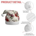 thumbnail image 4 of Daiia Rose Flowers Print Christmas Knitted Beanie Hat, Large Knit Hat Xmas Small Gifts For Men Women Adult, 4 of 6