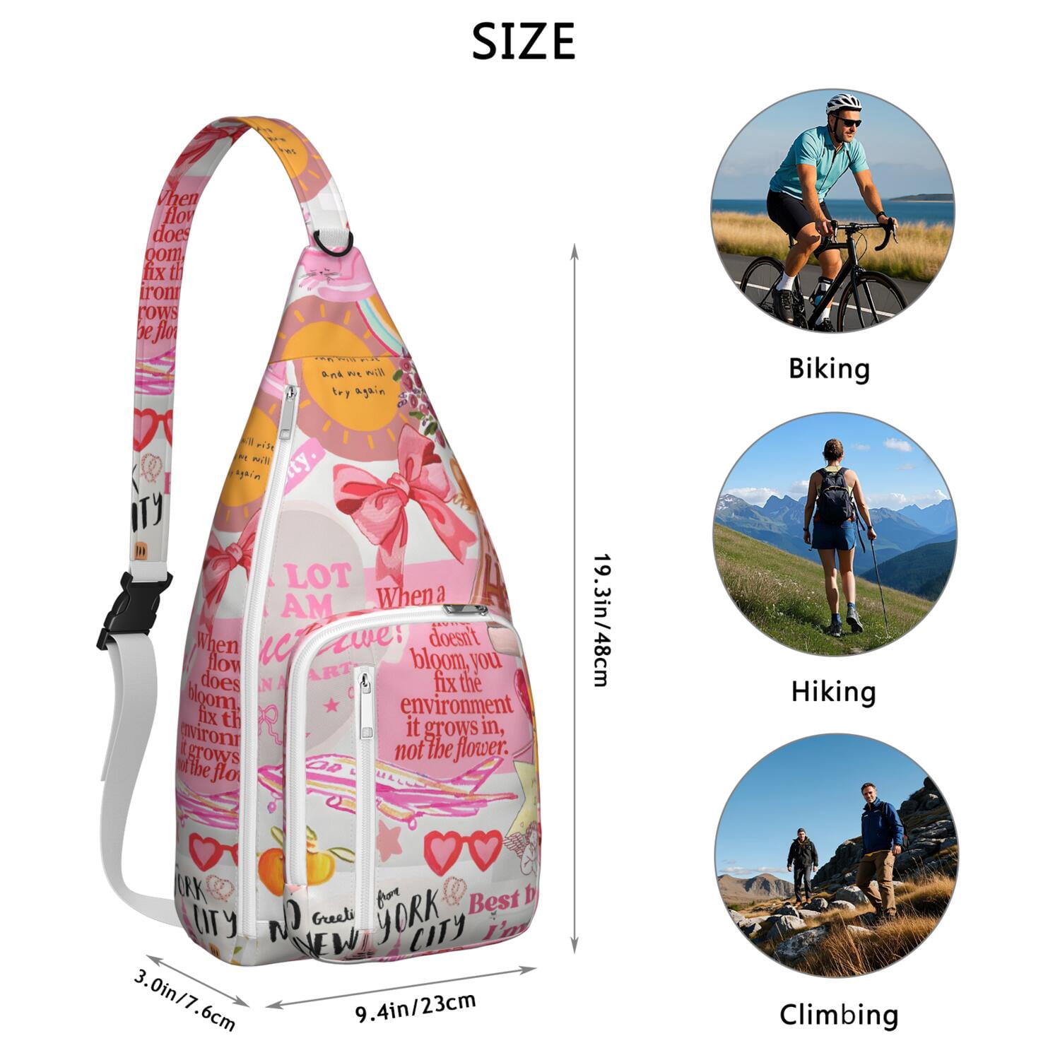 Travel Smart Sling Bag - Vintage Inspired Water-resistant Shoulder Pack for Journey, Commute & Daily Use (Women & Men)