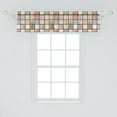 thumbnail image 2 of Ambesonne Shabby Flora Window Valance, Square Pieces Tile, 54" X 12", Multicolor, 2 of 3
