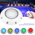 thumbnail image 1 of 12V 24 Sumergible LED Light RGB Luz de Piscina subacuática Multicolor con Control Remoto Jardinería Octpeak No, 1 of 4