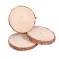 thumbnail image 4 of Astillas de madera redondas, astillas de madera de pino, decoración de pared de fondo hecha a mano para jardín de infantes, posavasos navideños, tablero de dibujo, 4 of 5