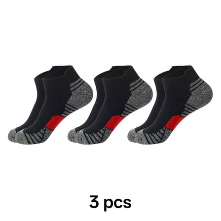 TELOLY Thermal Socks,Warm Socks Running Socks,Comfortable Fit Mens Ankle Socks,Black